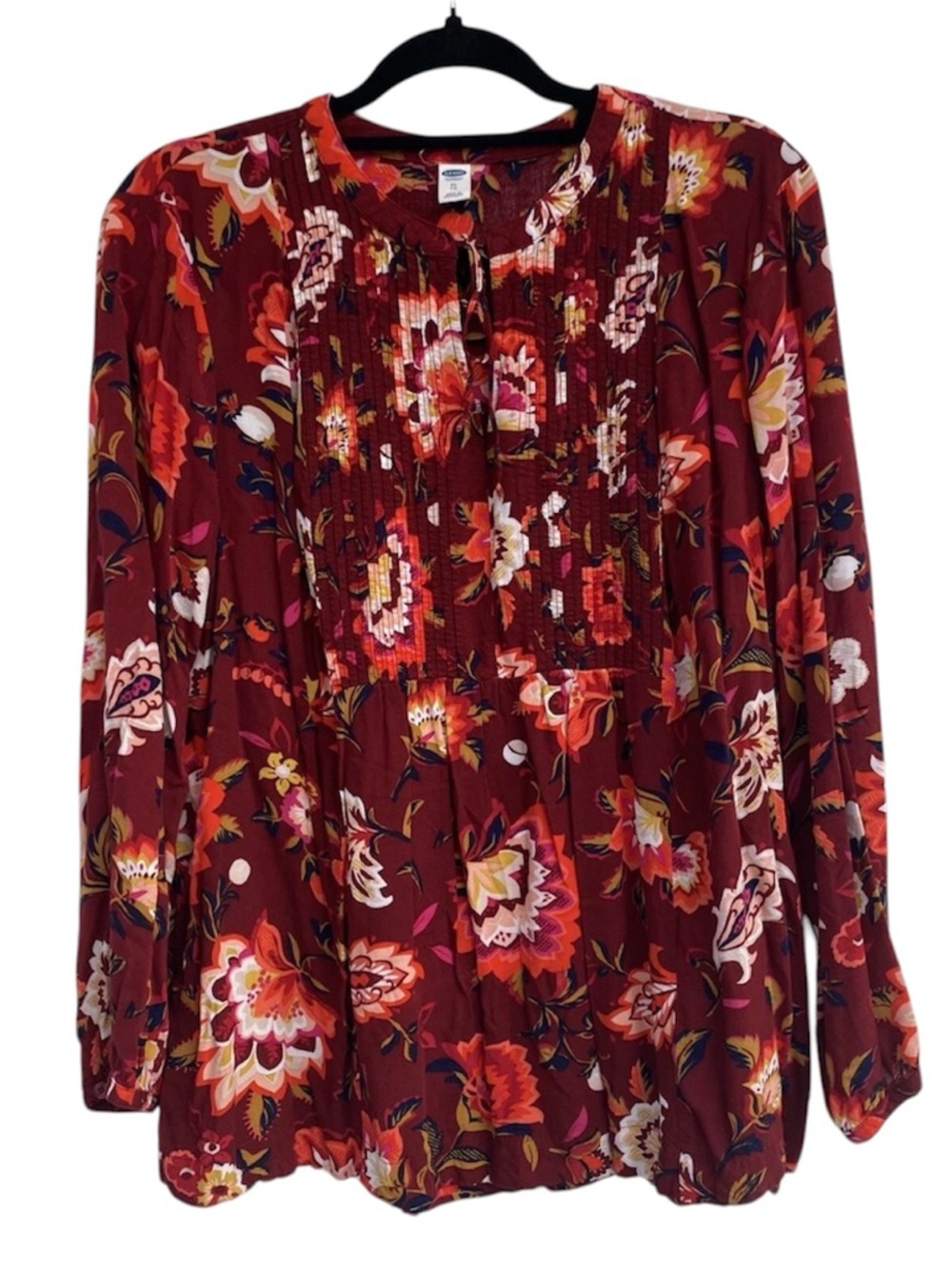Old Navy Multicolor Tunic Top Viscose/Rayon Blend M